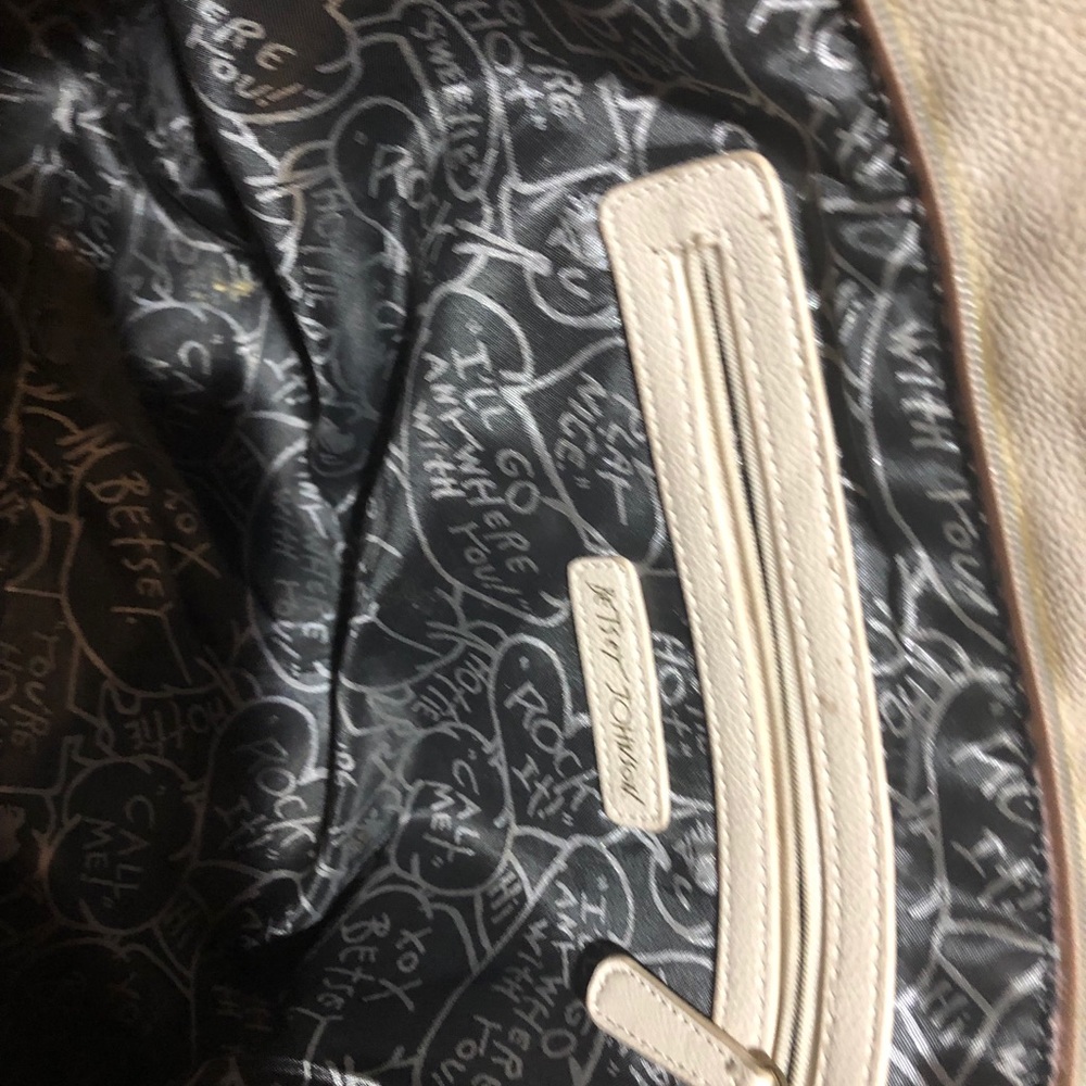Pink and white Betsey Johnson Purse
